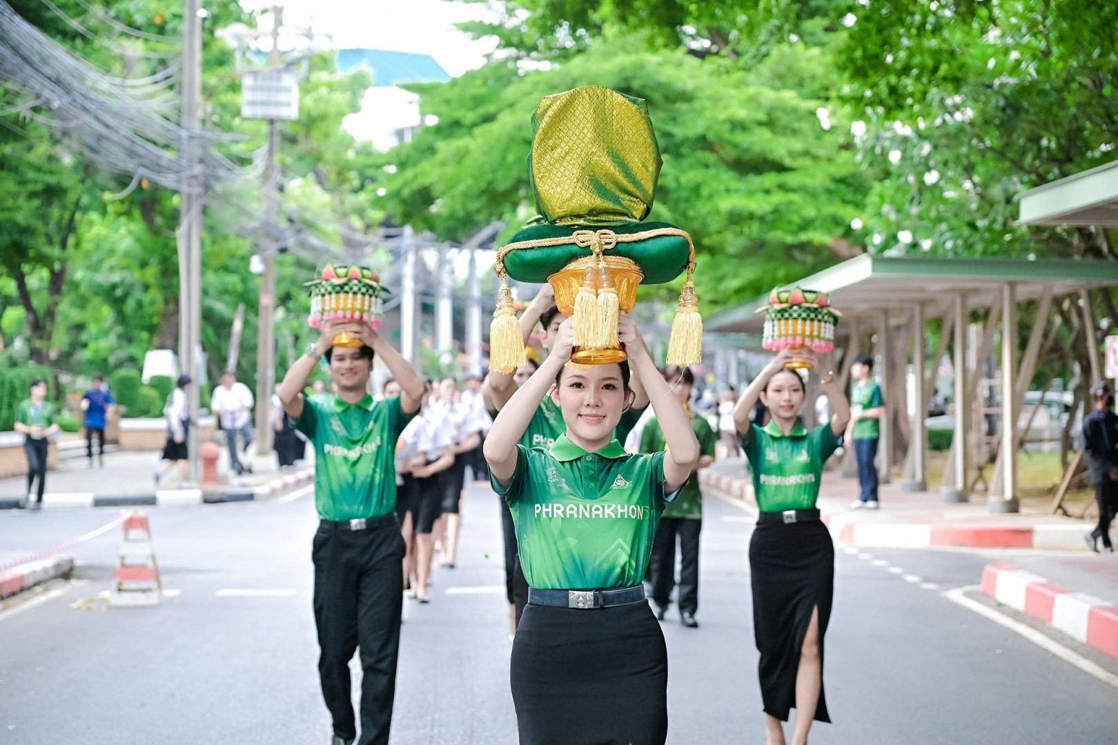 การฝึกซ้อมใหญ่ ในพิธีอัญเชิญตราพระราชลัญจกร ในพระบาทสมเด็จพระบรมชนกาธิเบศร มหาภูมิพลอดุลยเดชมหาราชบรมนาถบพิตร ประจำปีการศึกษา 2569