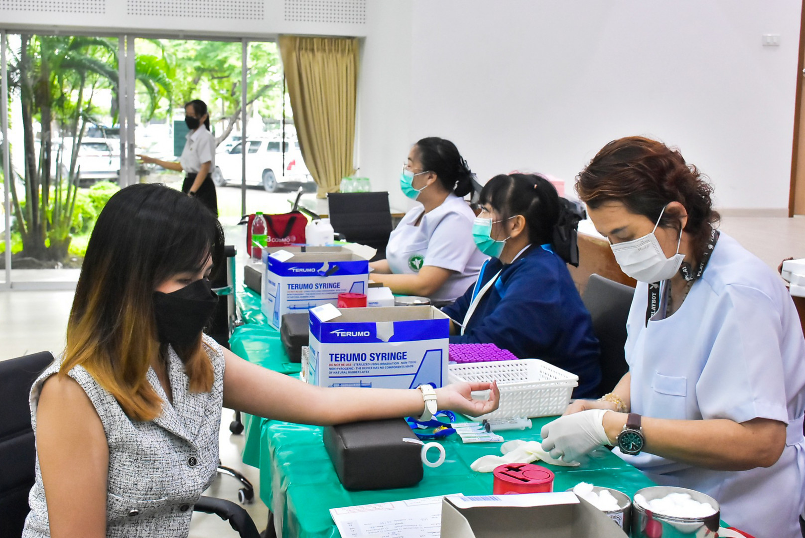 โครงการตรวจสุขภาพบุคลากร ประจำปี 2568 ณ ห้องประชุมไอทีศรีคเนศ อาคาร 22 มหาวิทยาลัยราชภัฏพระนคร