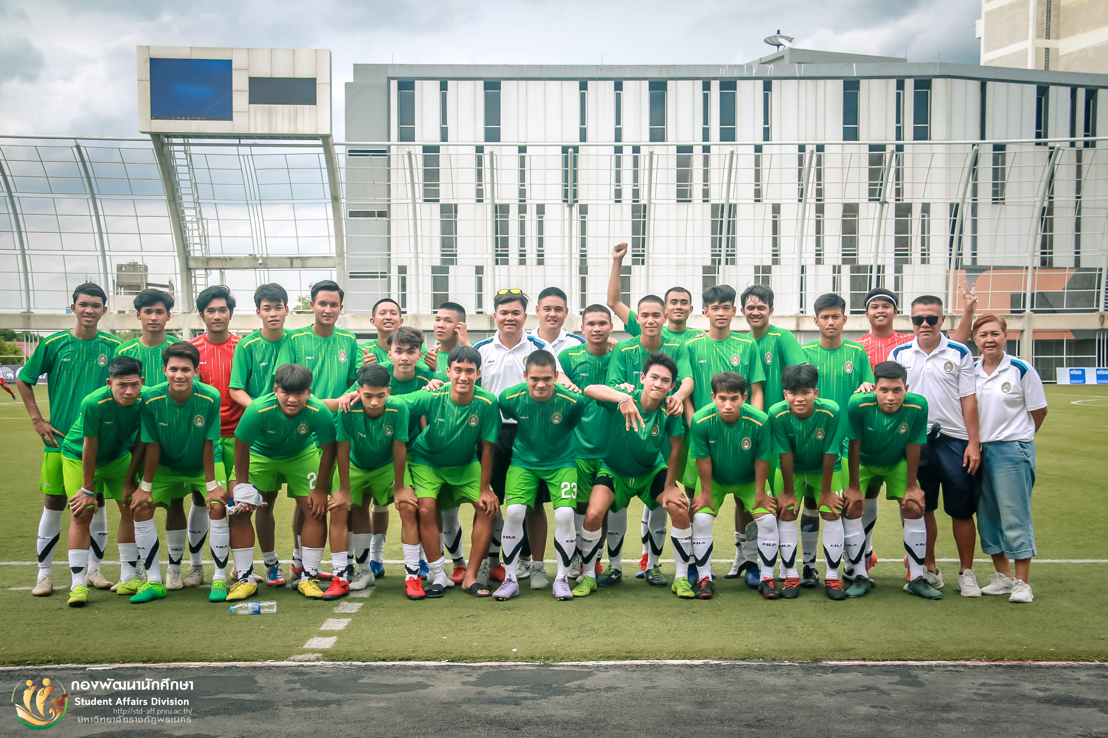 25 กรกฎาคม 2562 การแข่งขันฟุตบอลระดับอุดมศึกษา University Tournament 2019 ณ สนามฟุตบอล (หญ้าเทียม) มหาวิทยาลัยเทคโนโลยีพระจอมเกล้าพระนครเหนือ